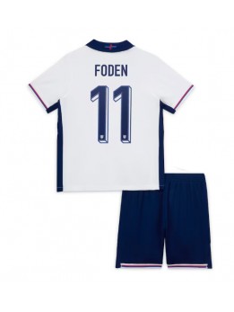 Billige England Phil Foden #11 Hjemmedraktsett Barn EM 2024 Kortermet (+ Korte bukser)